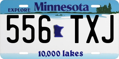 MN license plate 556TXJ