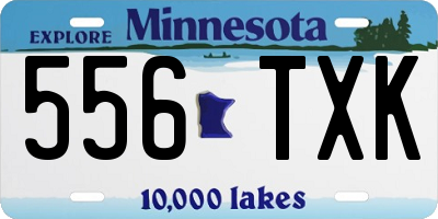MN license plate 556TXK