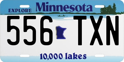 MN license plate 556TXN