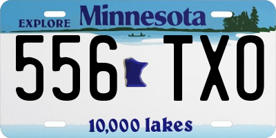 MN license plate 556TXO