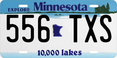 MN license plate 556TXS