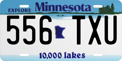 MN license plate 556TXU