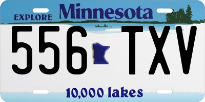 MN license plate 556TXV