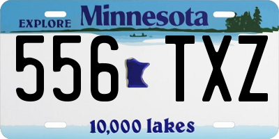 MN license plate 556TXZ