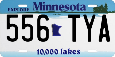 MN license plate 556TYA