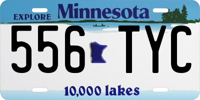 MN license plate 556TYC