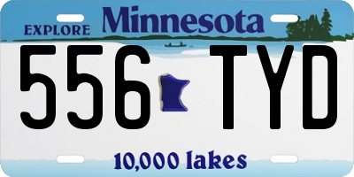 MN license plate 556TYD