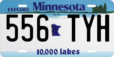 MN license plate 556TYH