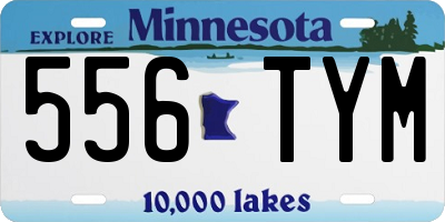 MN license plate 556TYM