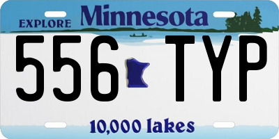MN license plate 556TYP