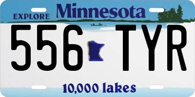 MN license plate 556TYR
