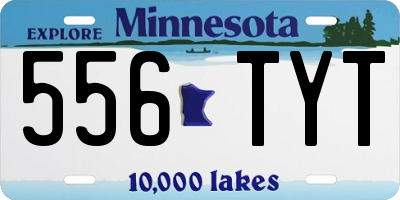 MN license plate 556TYT