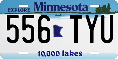 MN license plate 556TYU