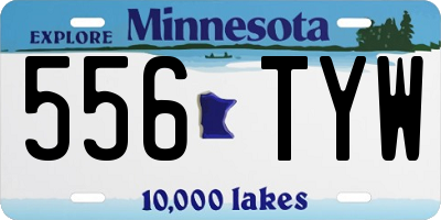 MN license plate 556TYW