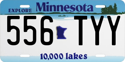 MN license plate 556TYY