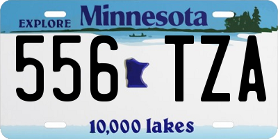 MN license plate 556TZA