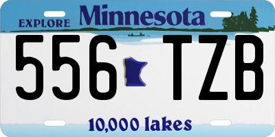 MN license plate 556TZB