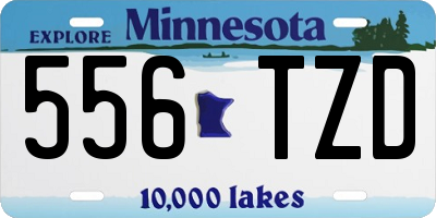 MN license plate 556TZD