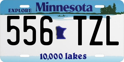 MN license plate 556TZL