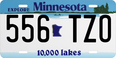 MN license plate 556TZO