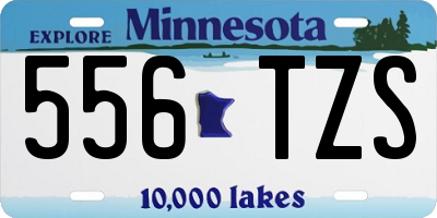 MN license plate 556TZS