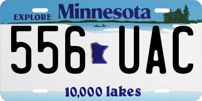 MN license plate 556UAC