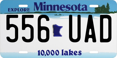 MN license plate 556UAD