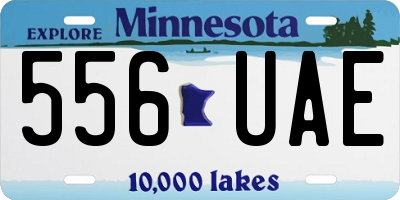 MN license plate 556UAE