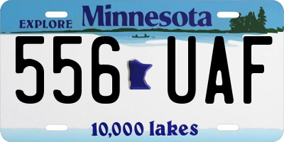 MN license plate 556UAF