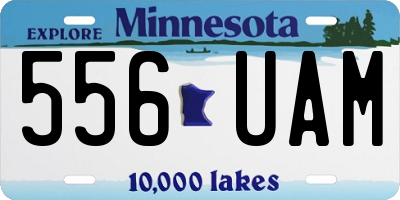 MN license plate 556UAM