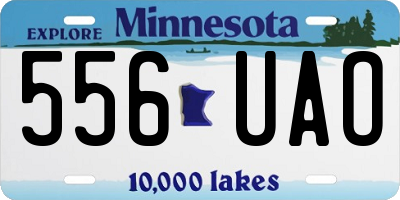 MN license plate 556UAO
