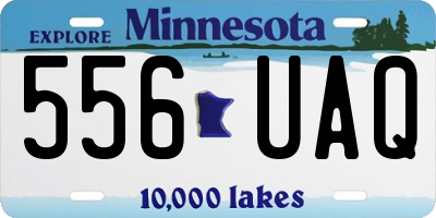 MN license plate 556UAQ