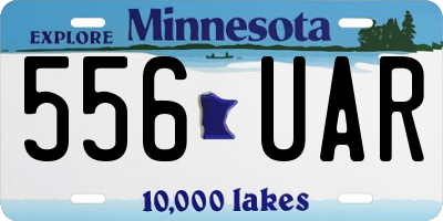 MN license plate 556UAR