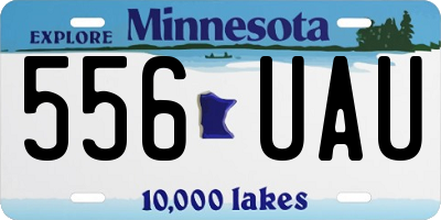 MN license plate 556UAU