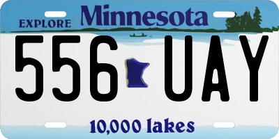 MN license plate 556UAY