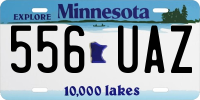 MN license plate 556UAZ