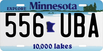 MN license plate 556UBA