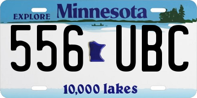 MN license plate 556UBC