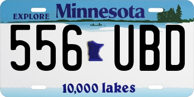 MN license plate 556UBD