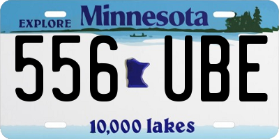 MN license plate 556UBE