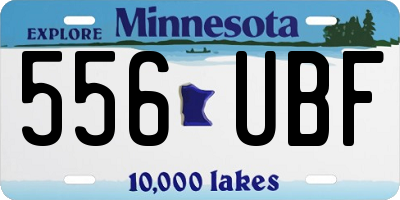 MN license plate 556UBF