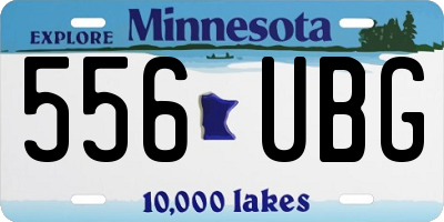 MN license plate 556UBG