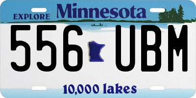 MN license plate 556UBM