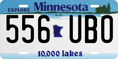 MN license plate 556UBO