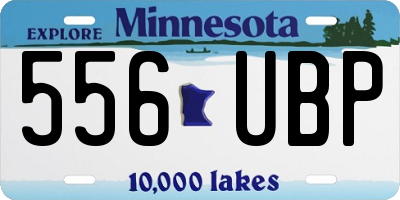 MN license plate 556UBP