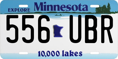 MN license plate 556UBR