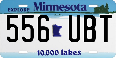 MN license plate 556UBT