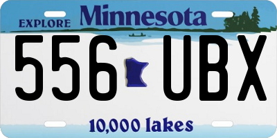 MN license plate 556UBX