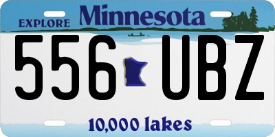 MN license plate 556UBZ