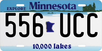 MN license plate 556UCC